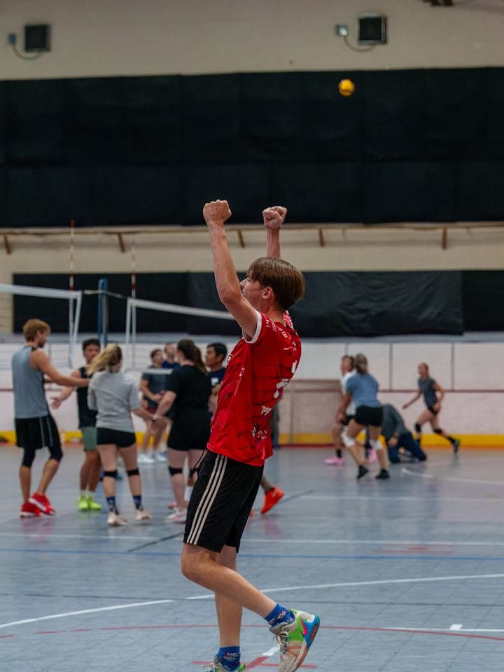 Jackson Appleby celebrating a point